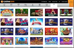 Casino.com Casino games