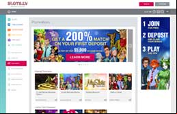 Slots.lv Welcome Bonus