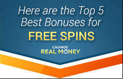image of the top free spins bonuses