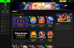 888casino screenshot of Jackpots