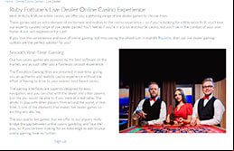Image of Ruby Fortune Live Dealers