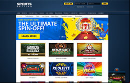Image of Sportsbetting.ag Casino Home Page